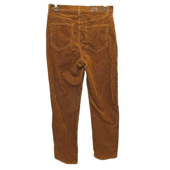 Lands’ End Mid Rise Straight Leg Corduroy Pants Women’s 6 Rust Brown Preppy - Picture 3 of 8